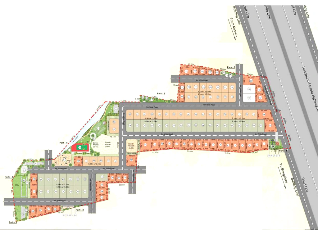 Master Plan of Guru Punvaanii Evara in Ramanagara, Bangalore - Image 400888