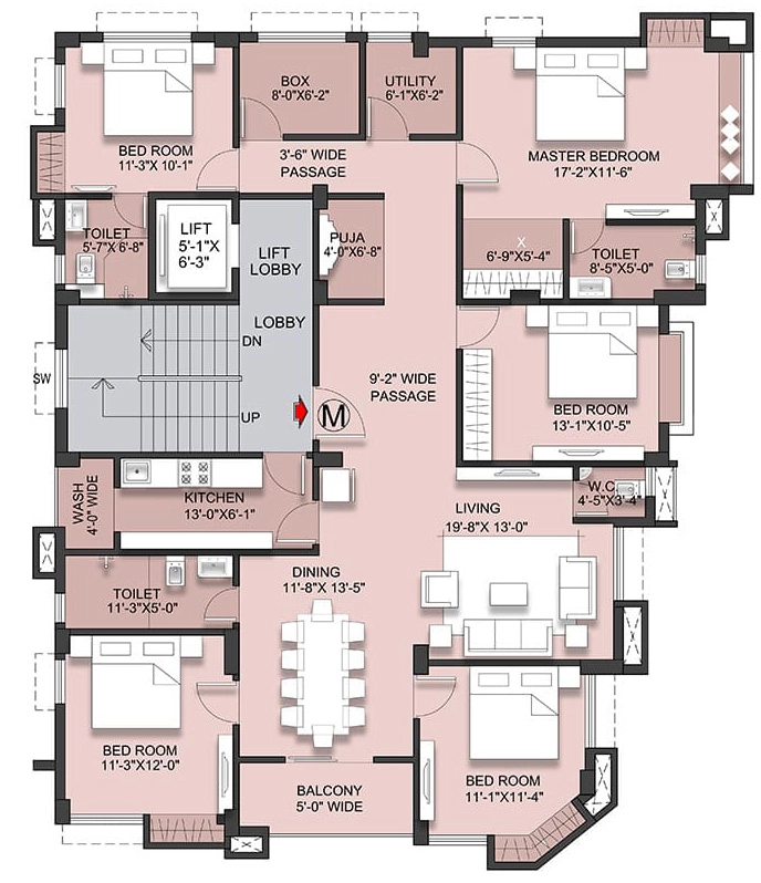 5 BHK Flat in Swastic Snehpriya in Tollygunge, Kolkata - Image 917089