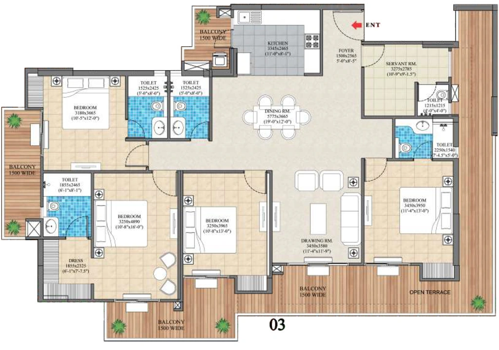 4 BHK Flat in Ved Zenith Vista in Vrindavan Yojna, Lucknow - Image 917160