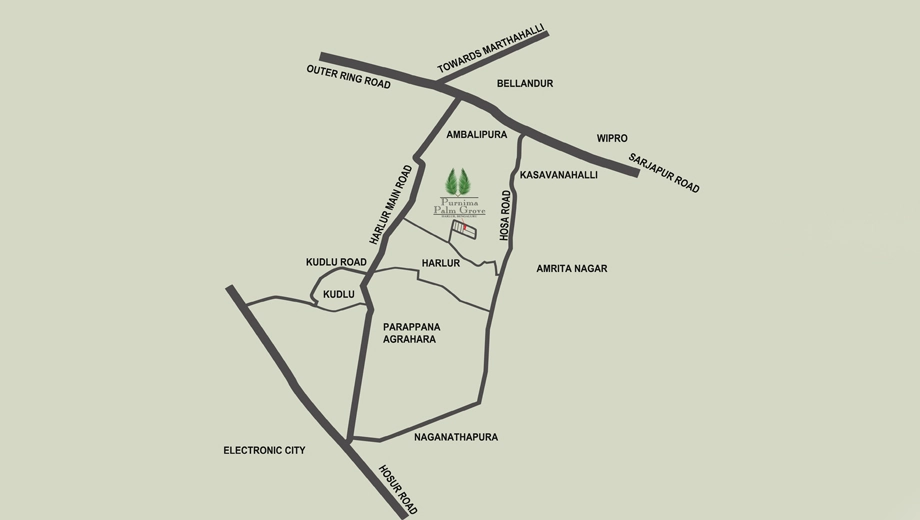Location of Purnima Palmgrove - Image 401077