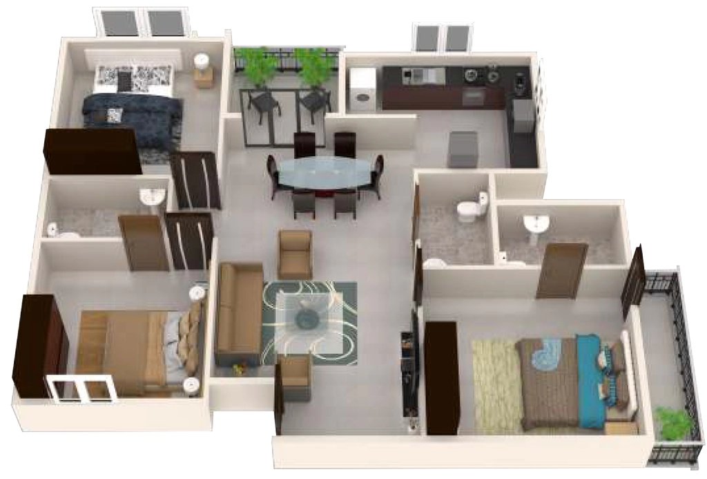 3 BHK Flat in Purnima Platina in Kasavanhalli, Bangalore - Image 917143