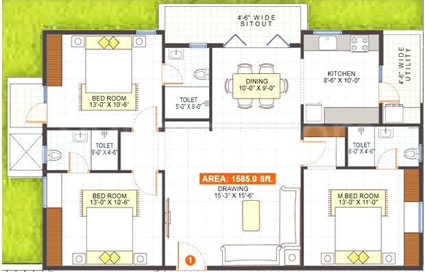 3 BHK Flat in SLN Meadows in Kaggalipura, Bangalore - Image 917155
