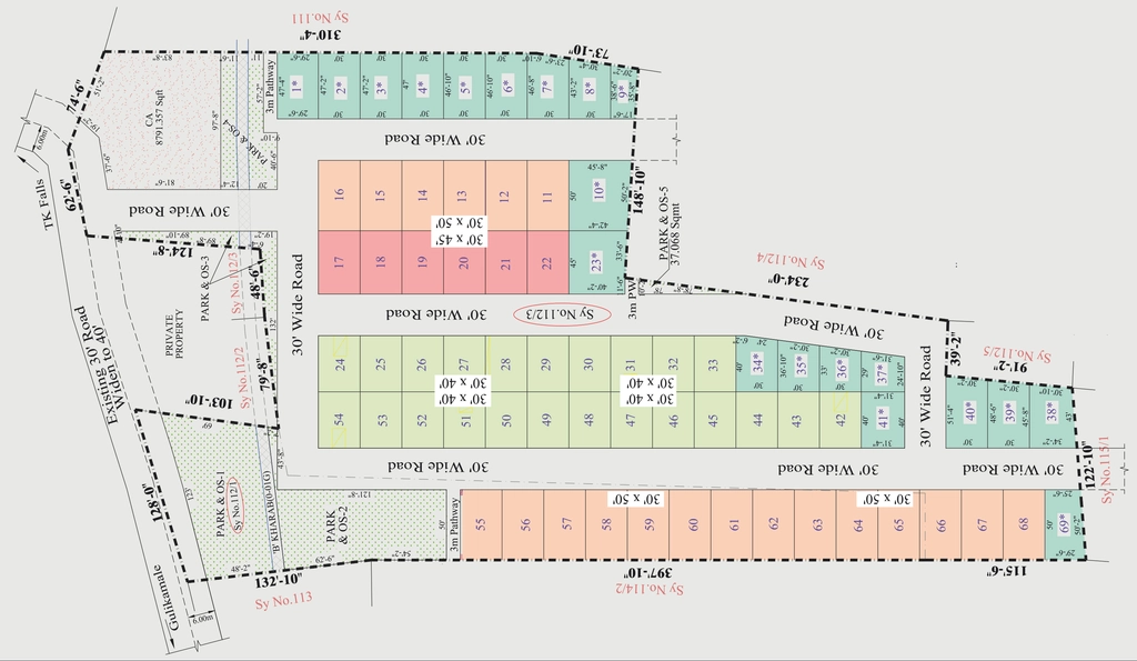 Master Plan of SLV The Gardens 4 in Kaggalipura, Bangalore - Image 400861