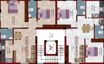 Floor Plan of PN Praneel Aarav in Ambattur, Chennai - Image 400911