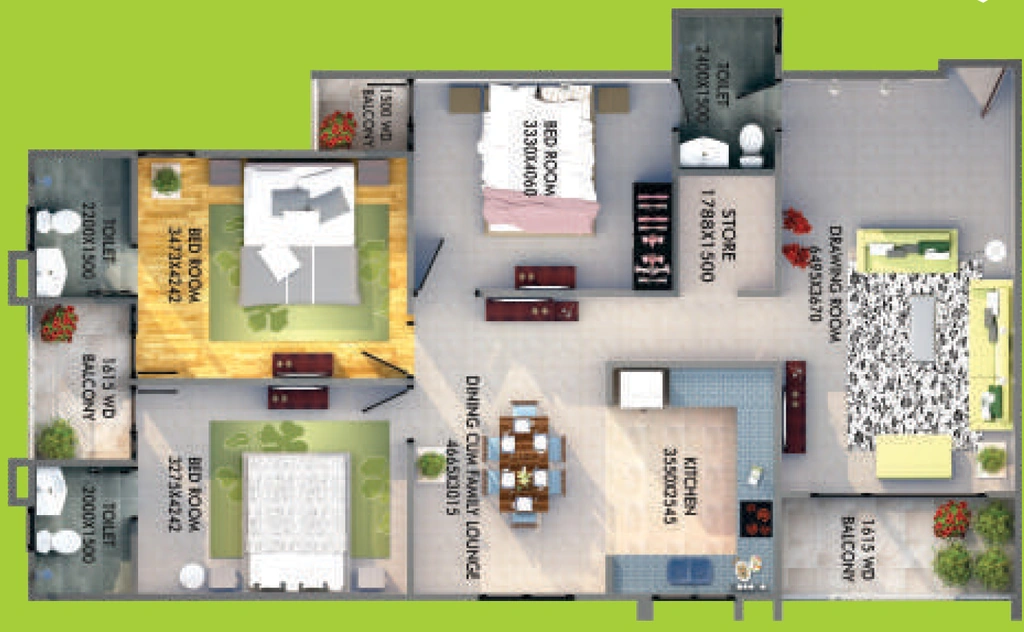 3 BHK Flat in AG Zodiac Apartments in Vrindavan Yojna, Lucknow - Image 917166
