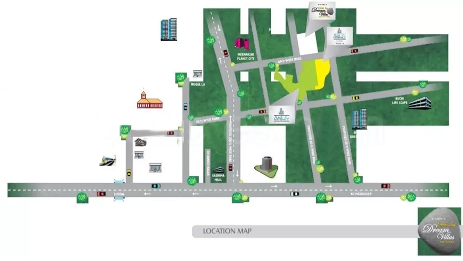 Master Plan of Amrit Bindras Pebble Bay in Bagmugaliya, Bhopal - Image 408018
