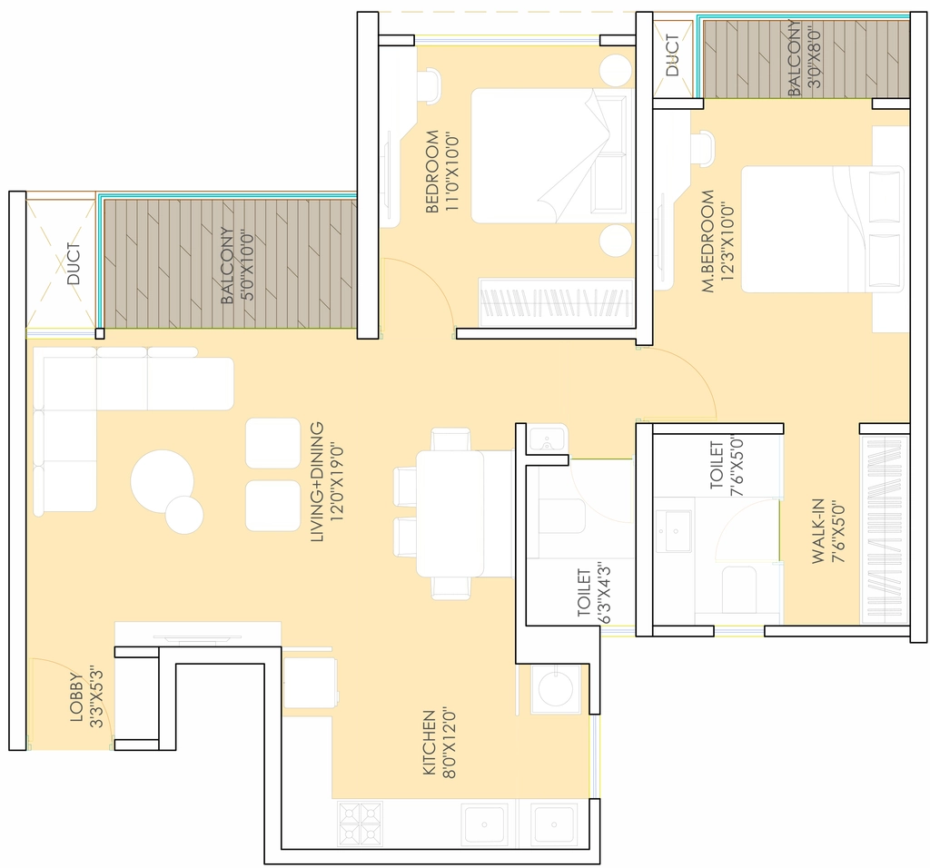 2 BHK Flat in Urway Mangalam Aikyam in Ravet, Pune - Image 917848