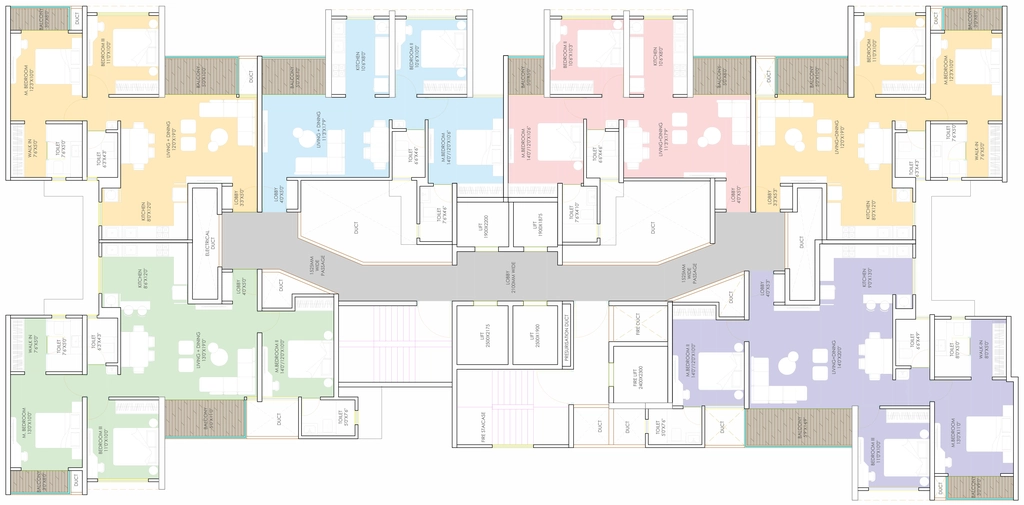 Floor Plan of Urway Mangalam Aikyam in Ravet, Pune - Image 402761