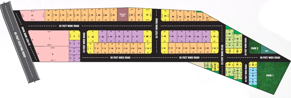 Master Plan of VIP Cosmo Square in Eachanari, Coimbatore - Image 401066