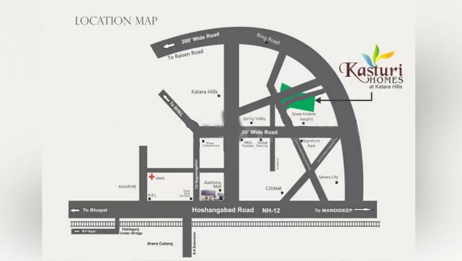 Location of JD Kasturi Homes - Image 408061