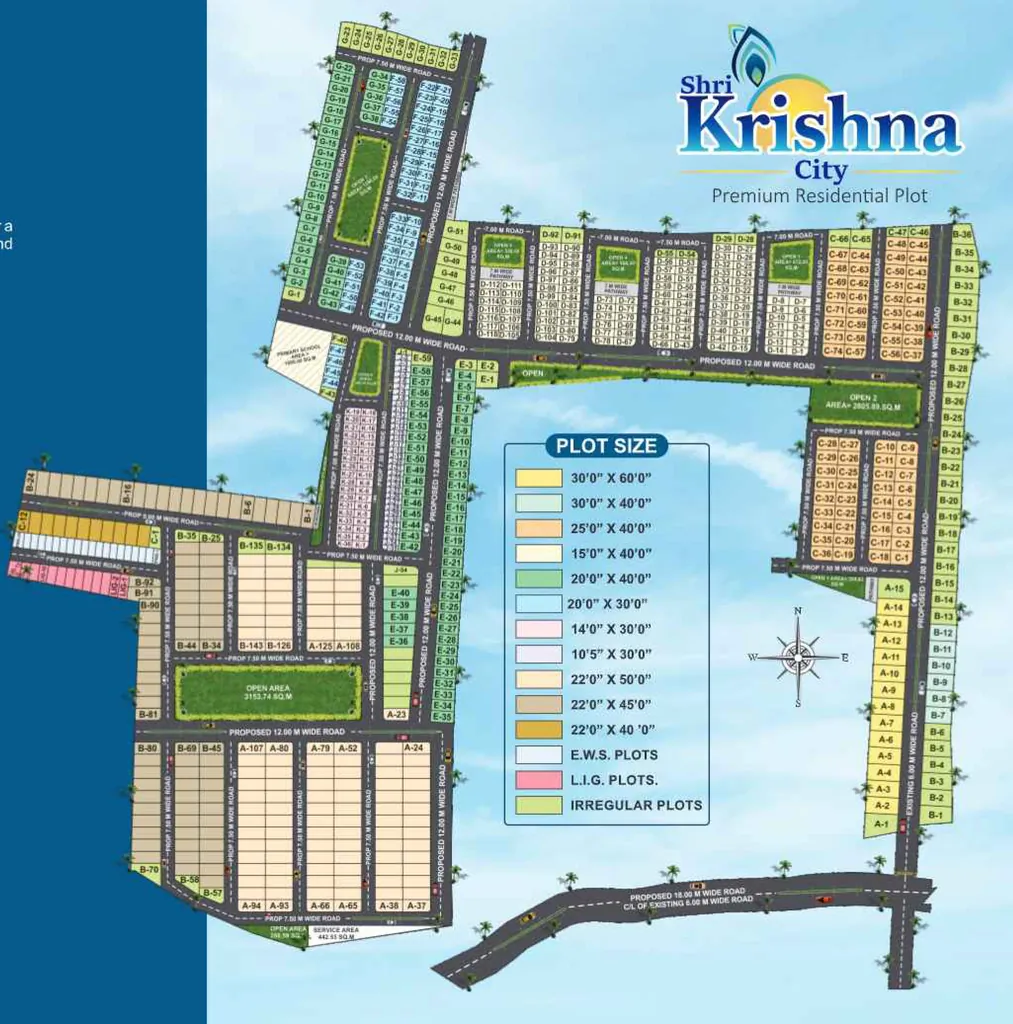 Master Plan of Harikripa Shri Krishna City in Kokta Bypass, Bhopal - Image 408054