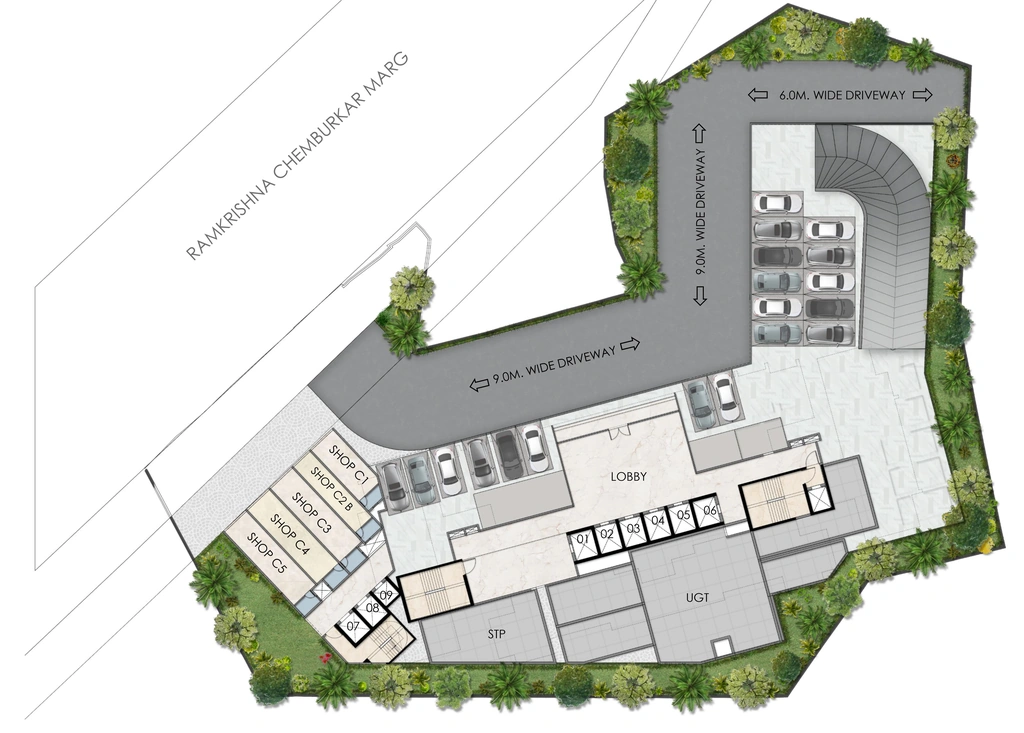 Master Plan of Tescongreen 311 East in Chembur West, Mumbai - Image 401113