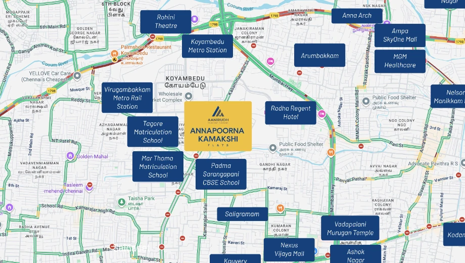 Location of Aanirudh Annapoorna Kamakshi - Image 401130