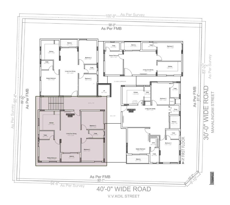 Master Plan of Aanirudh Annapoorna Kamakshi in Koyambedu, Chennai - Image 401148