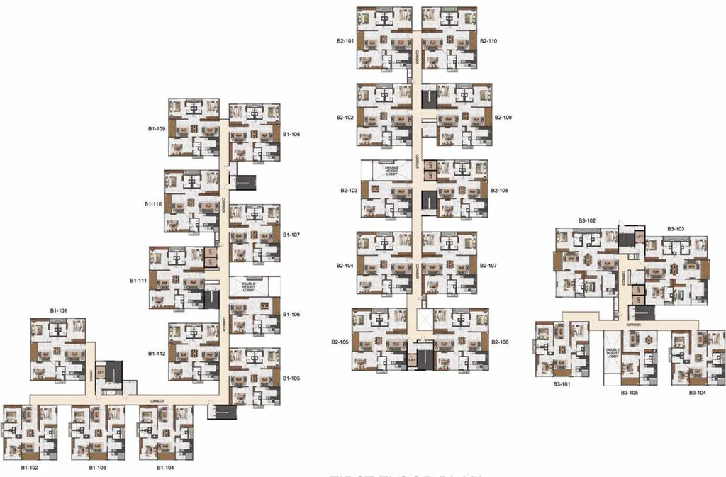 Floor Plan of Casagrand Hennessy in Kompally, Hyderabad - Image 401160