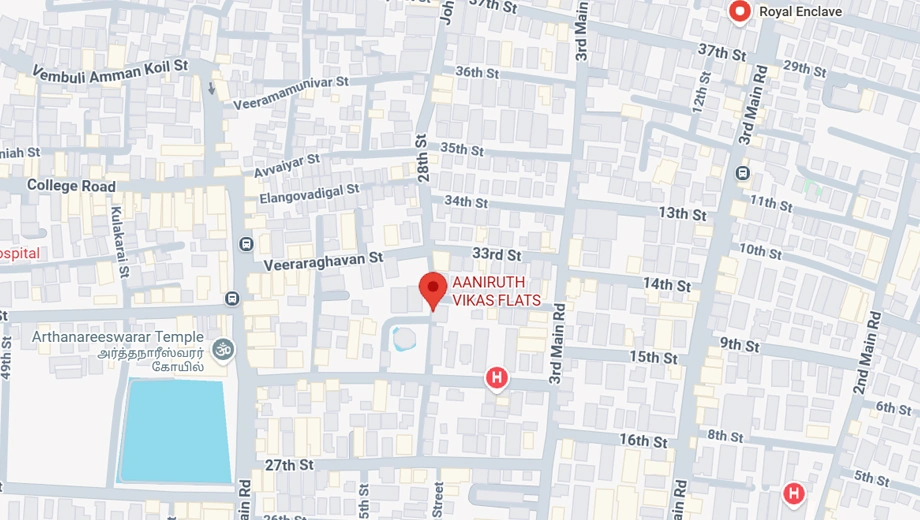Location of Aanirudh Vikas in Nanganallur, Chennai - Image 401165