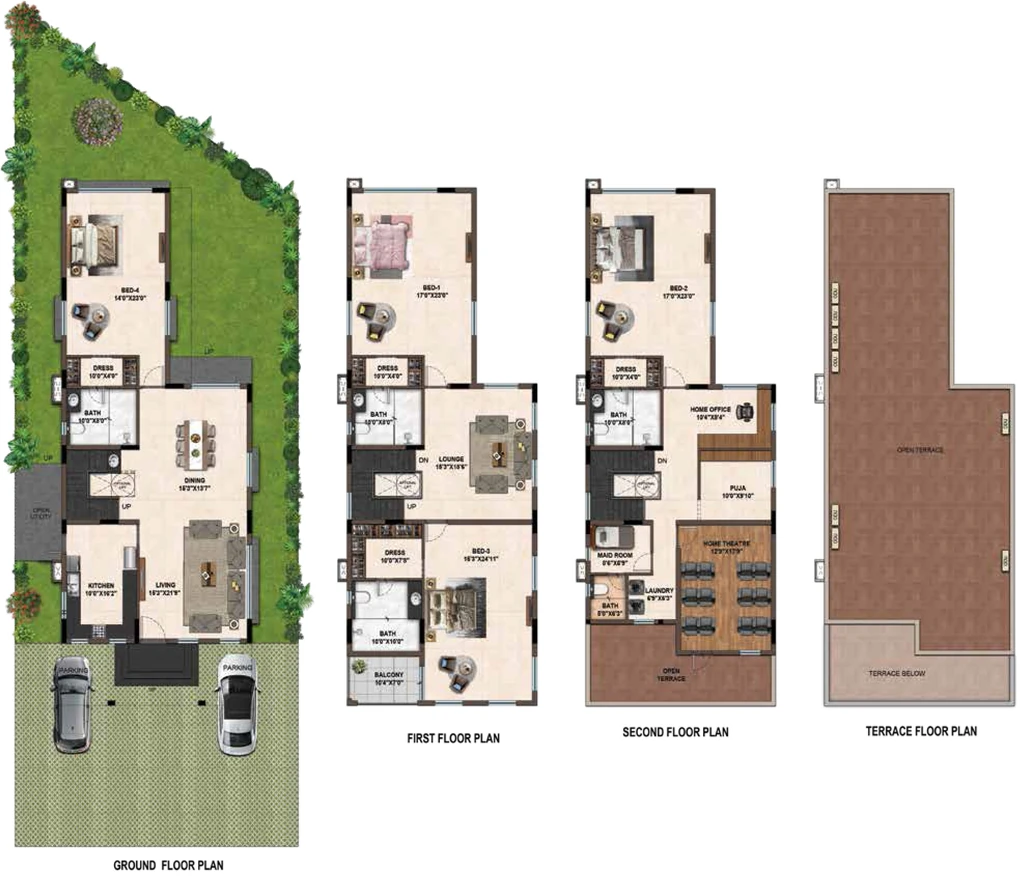 4 BHK House/Villa in Casagrand Sierra in Dundigal, Hyderabad - Image 917233