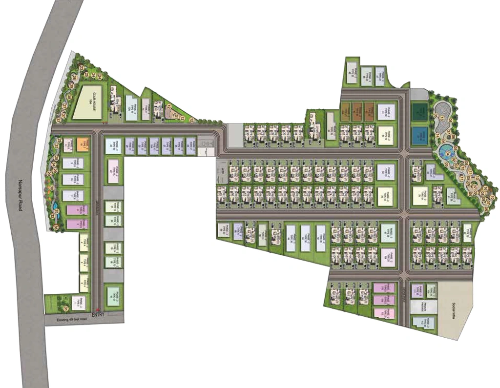 Master Plan of Casagrand Sierra in Dundigal, Hyderabad - Image 401182
