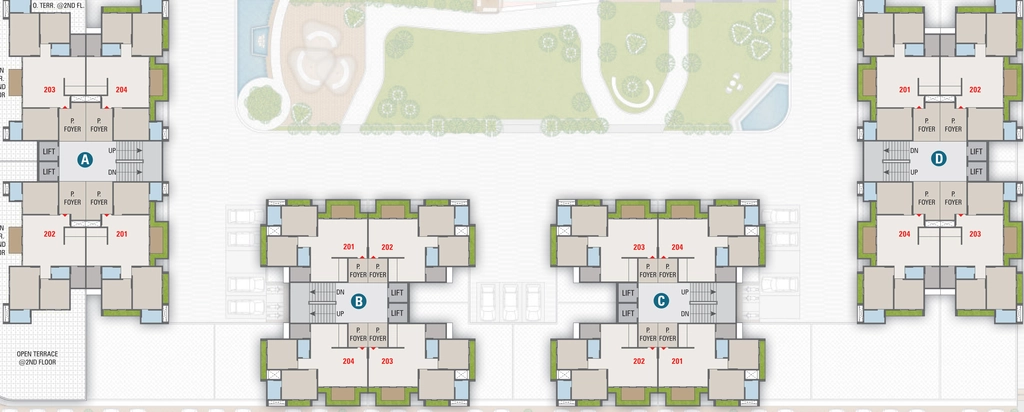 Floor Plan of Revanta Fortune 2 in Raysan, Gandhinagar - Image 401202