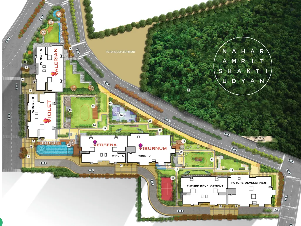 Master Plan of Nahar Chandi Valley in Chandivali, Mumbai - Image 401270