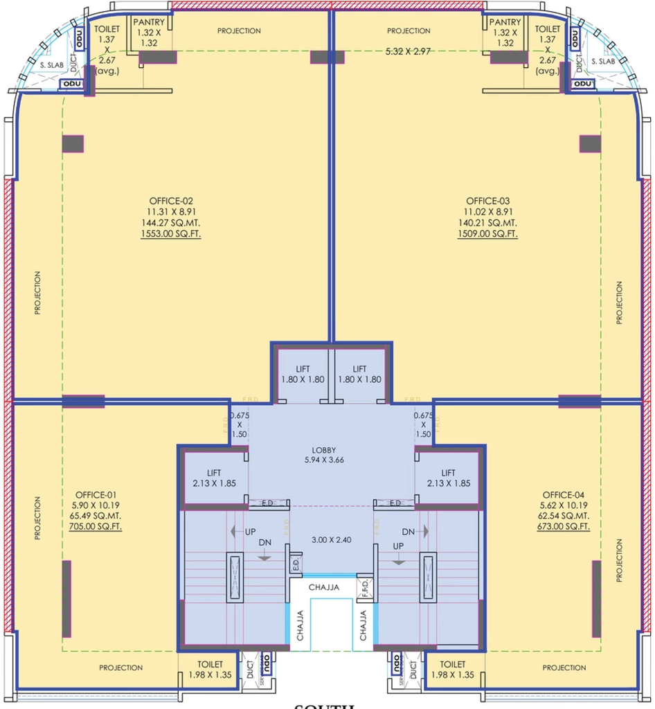 Floor Plan of Nexsa Capital in Andheri East, Mumbai - Image 401289
