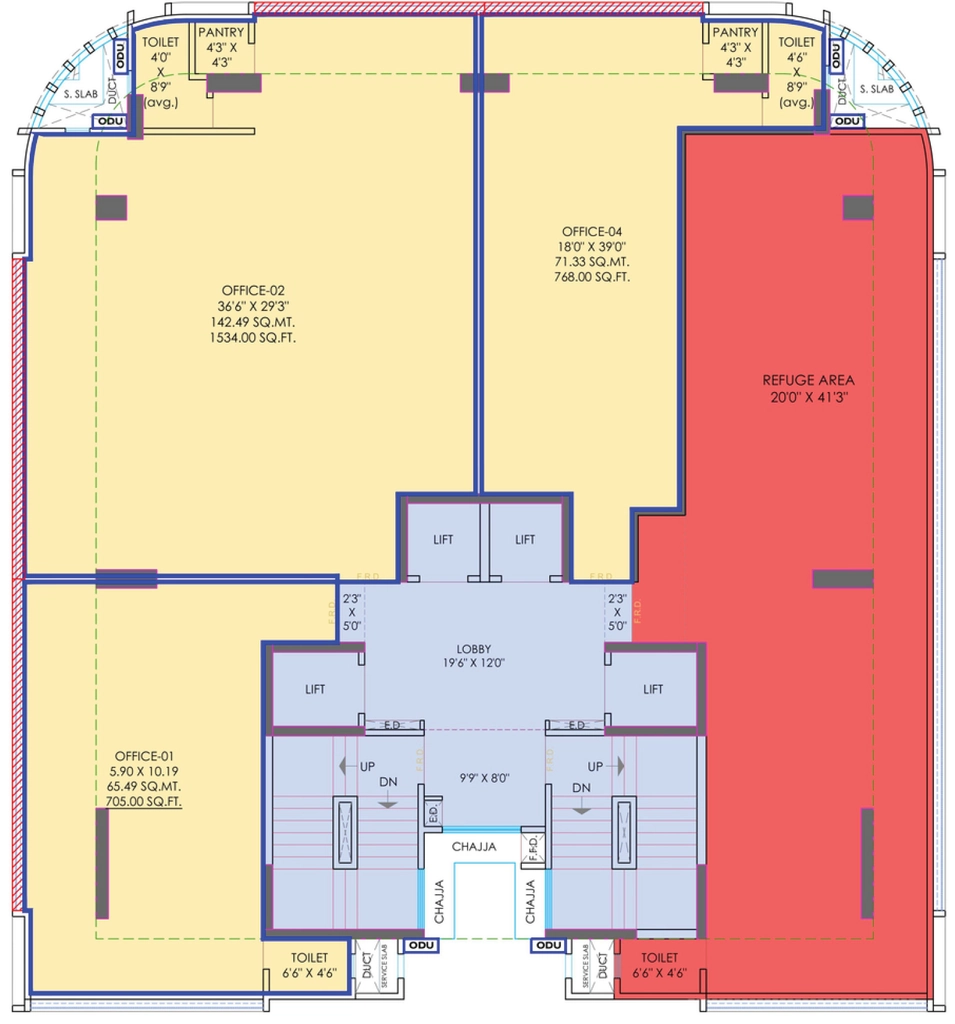 Floor Plan of Nexsa Capital in Andheri East, Mumbai - Image 401290