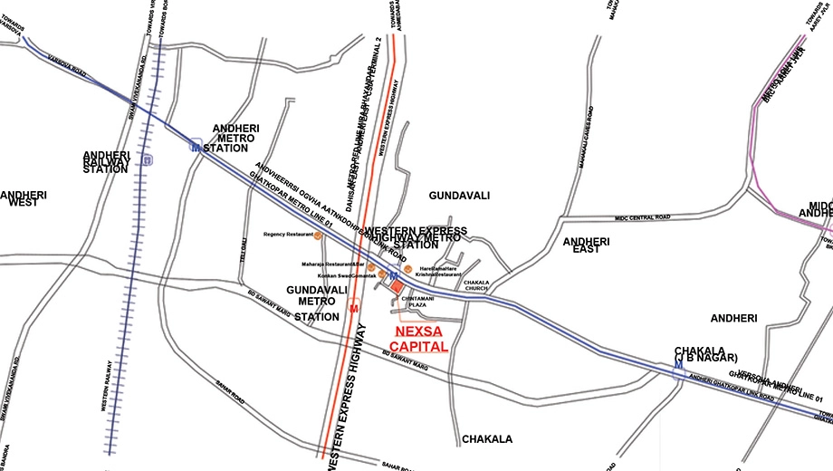 Location of Nexsa Capital in Andheri East, Mumbai - Image 401287