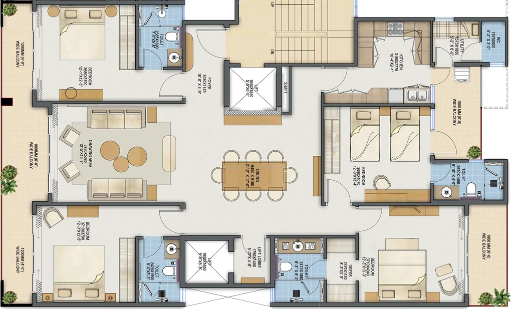 4 BHK Flat in Adani Samsara Ivana in Sector 63, Gurgaon - Image 917280