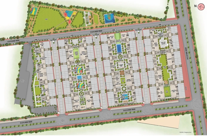 Master Plan of Adani Samsara Ivana in Sector 63, Gurgaon - Image 401323