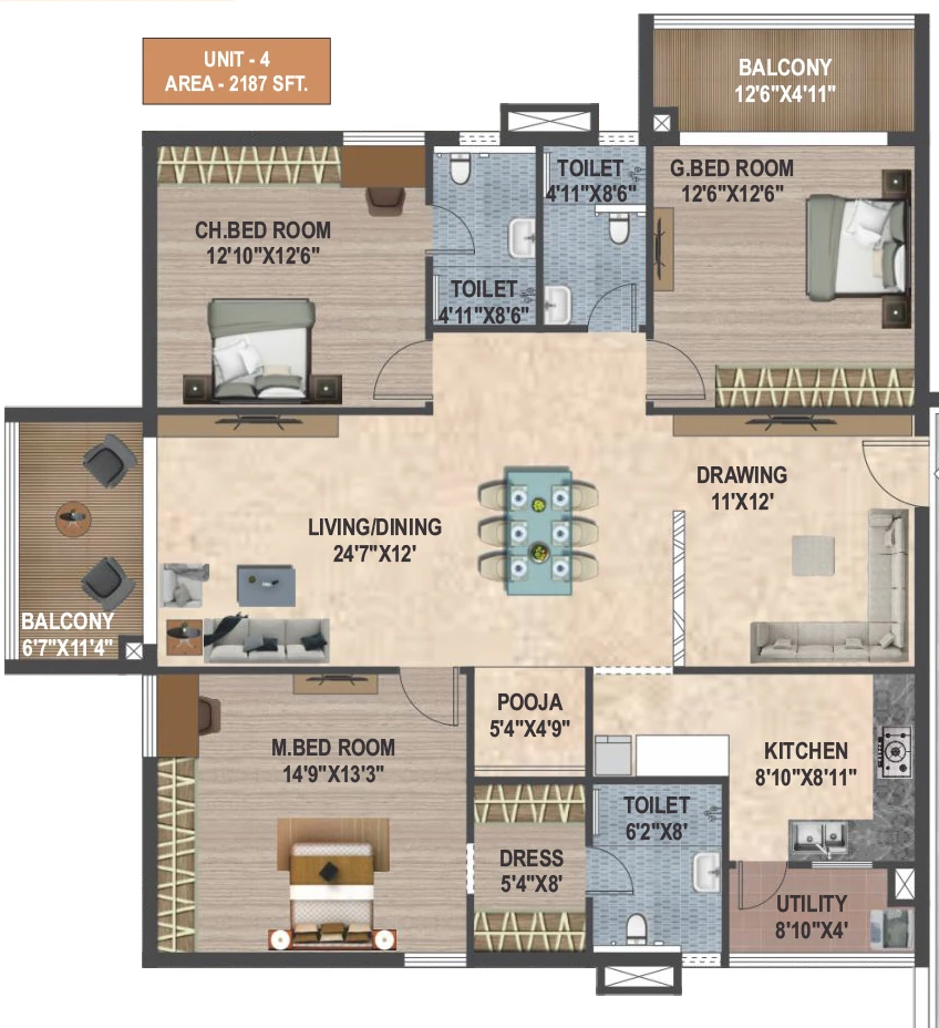 3 BHK House/Villa in Sunyuga Vantara in Kompally, Hyderabad - Image 917300