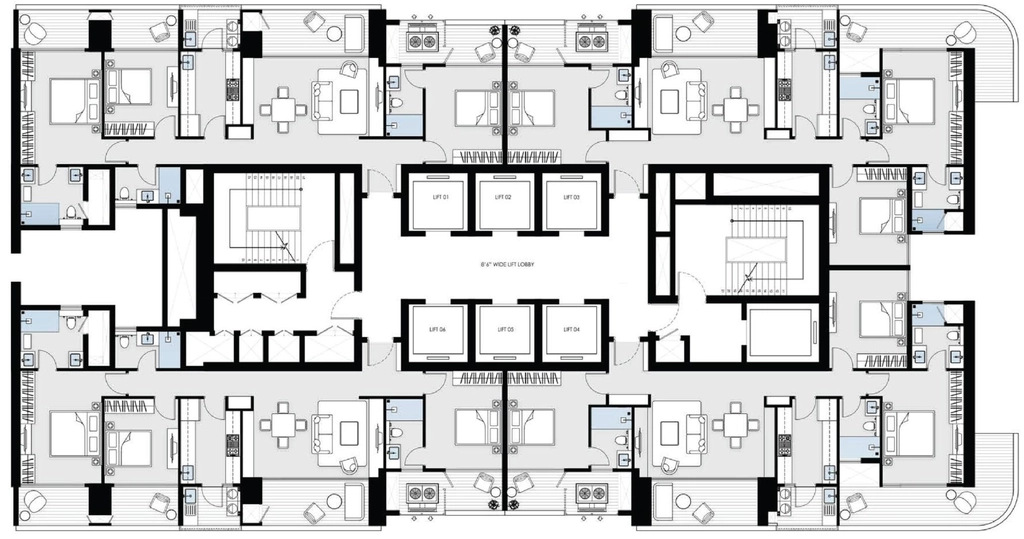 Floor Plan of BPTP Gaia Residences in Sector 102, Gurgaon - Image 401461
