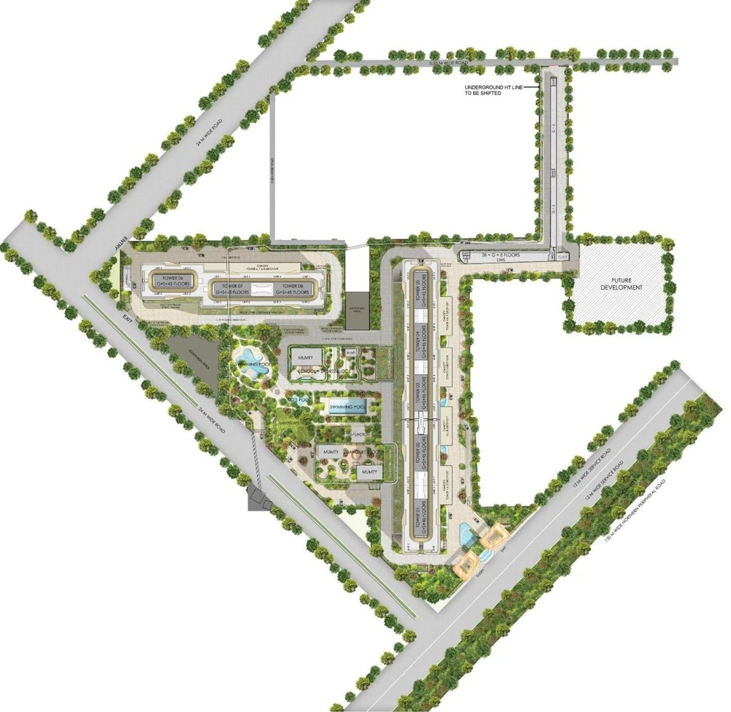 Master Plan of BPTP Gaia Residences in Sector 102, Gurgaon - Image 401462