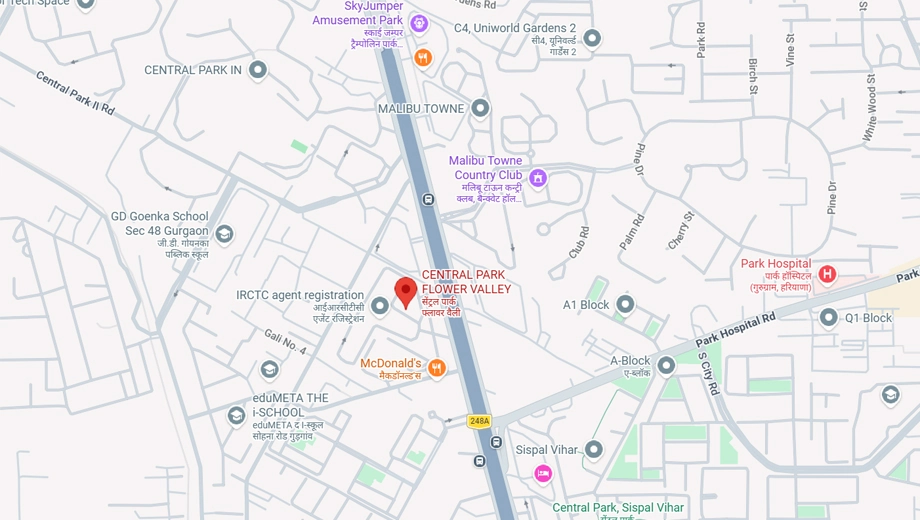 Location of Central Park Flower Valley Mikasa Plots in Sector 33, Gurgaon - Image 401467