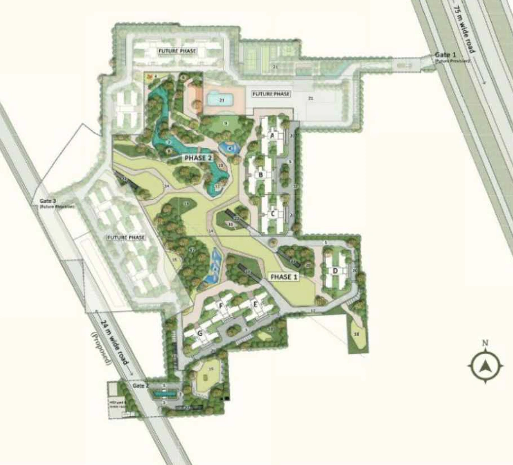 Master Plan of Emaar Serenity Hills in Sector 86, Gurgaon - Image 401489