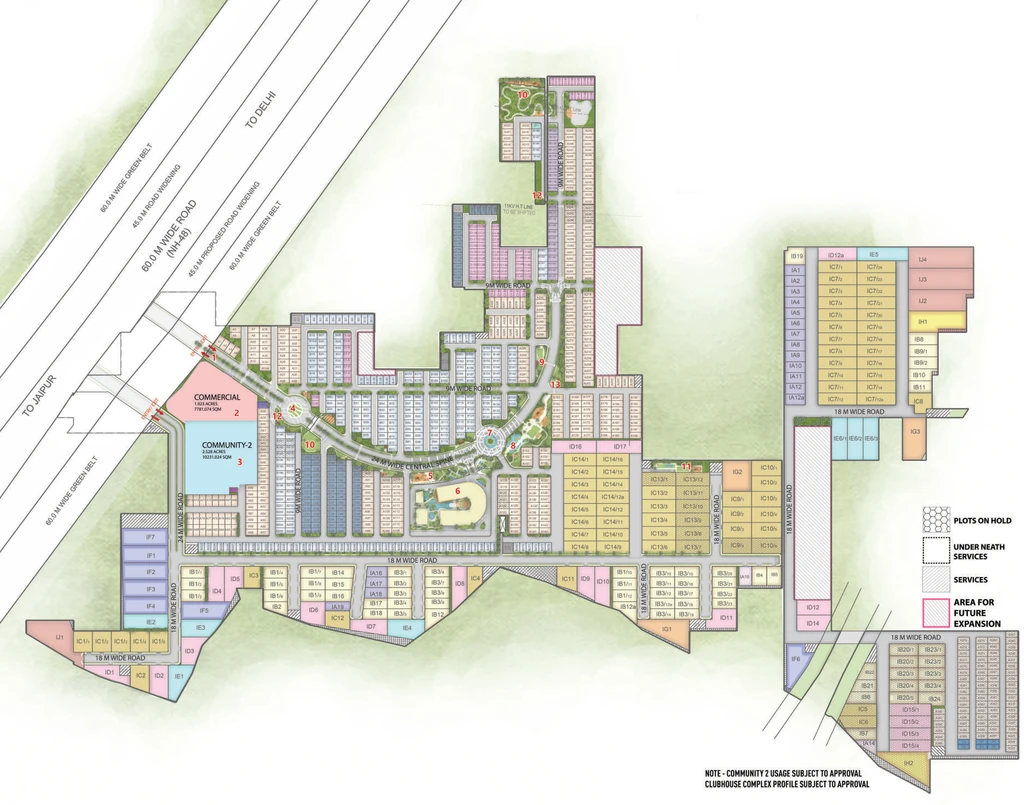Master Plan of Signature Global City Of Colours in Manesar, Gurgaon - Image 401551
