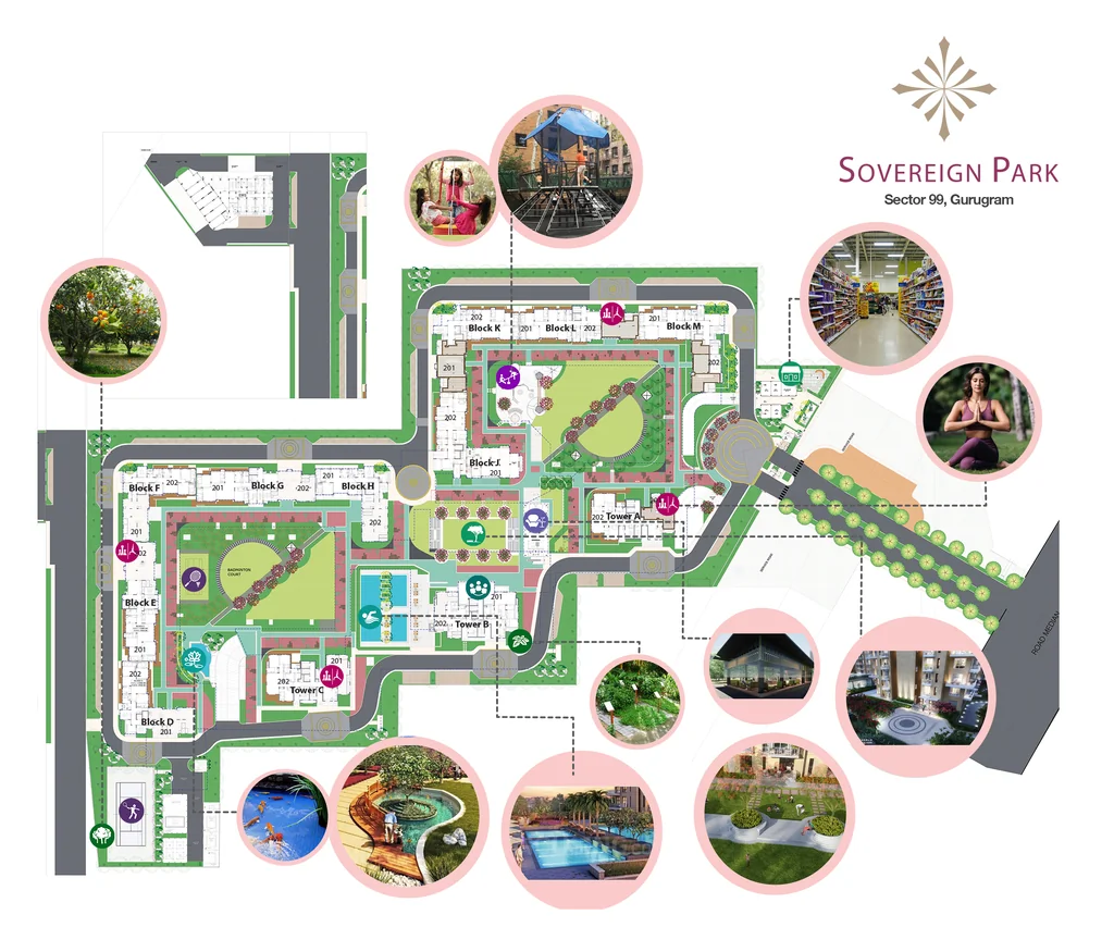 Master Plan of Vatika Sovereign Park in Sector 99, Gurgaon - Image 401580