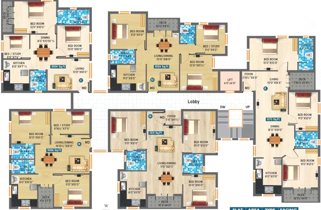 Floor Plan of Vesta Grand in Madipakkam, Chennai - Image 401597