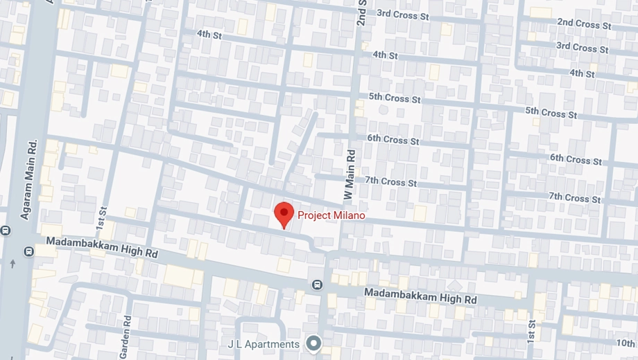 Location of Grey Project Milano in Selaiyur, Chennai - Image 401649