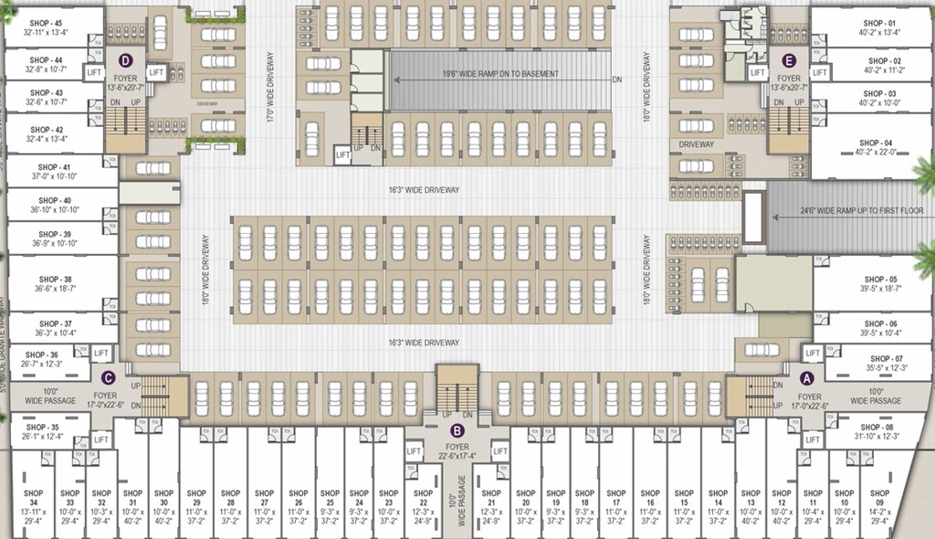 Floor Plan of Commercial Royal Urbana in Ognaj, Ahmedabad - Image 401709