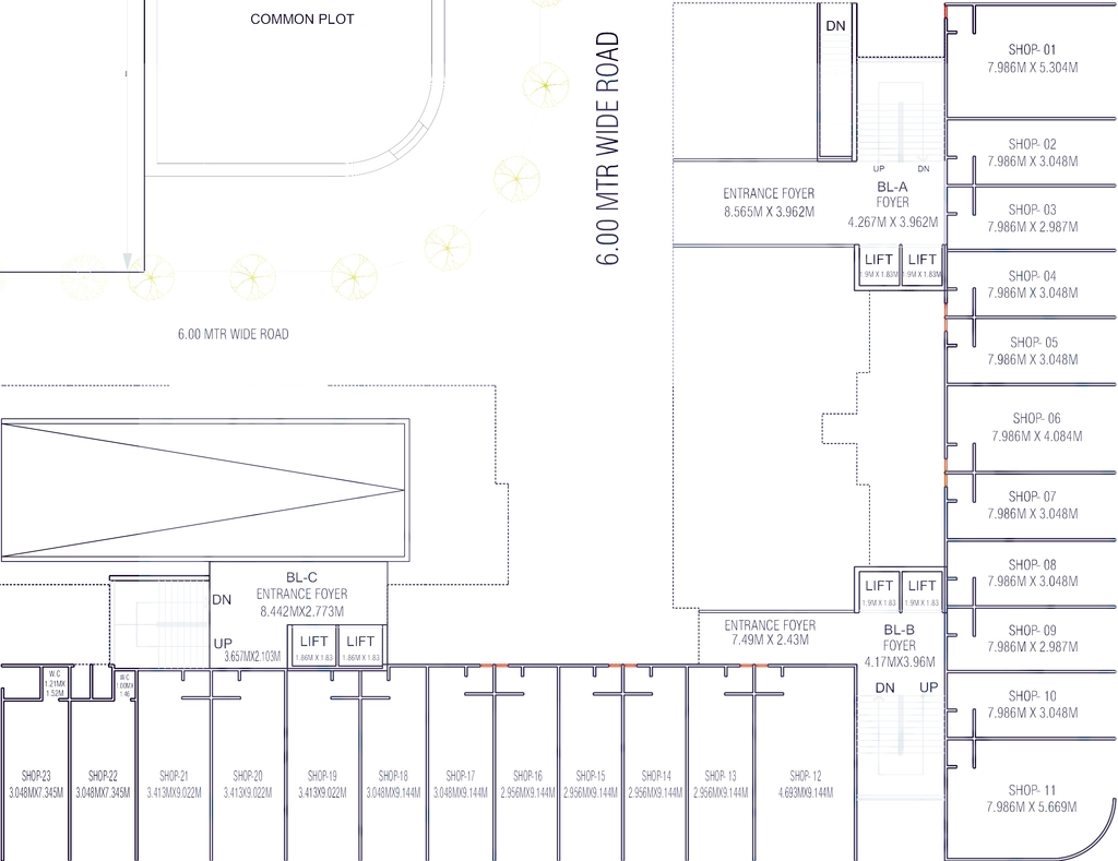 Floor Plan of Commercial Rudra The Pushkar in Kathwada, Ahmedabad - Image 401723