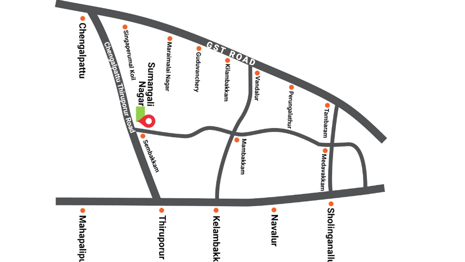 Location of Sumangali Nagar in Sembakkam, Chennai - Image 401728