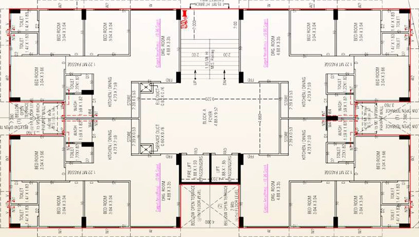 Floor Plan of Sadguru Heritage 3 in Vinzol, Ahmedabad - Image 401734