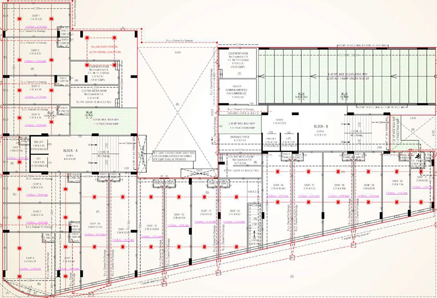 Floor Plan of Commercial Sadguru Heritage 3 in Vinzol, Ahmedabad - Image 401741