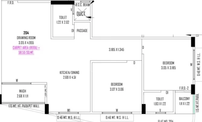 2 BHK Flat in Shree Sakar Elegance in Narolgam, Ahmedabad - Image 917449