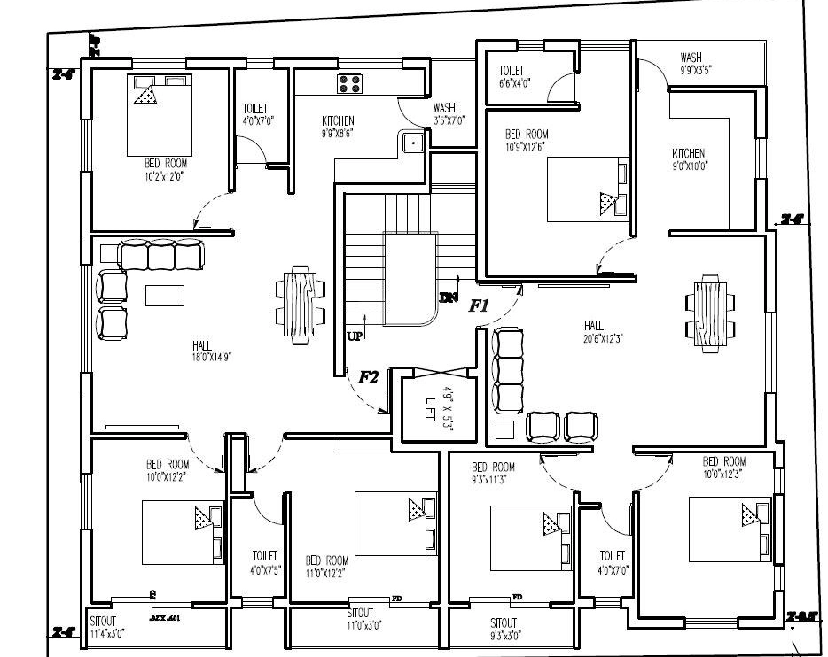Floor Plan of Sumangali Lavender in Gowriwakkam, Chennai - Image 401770