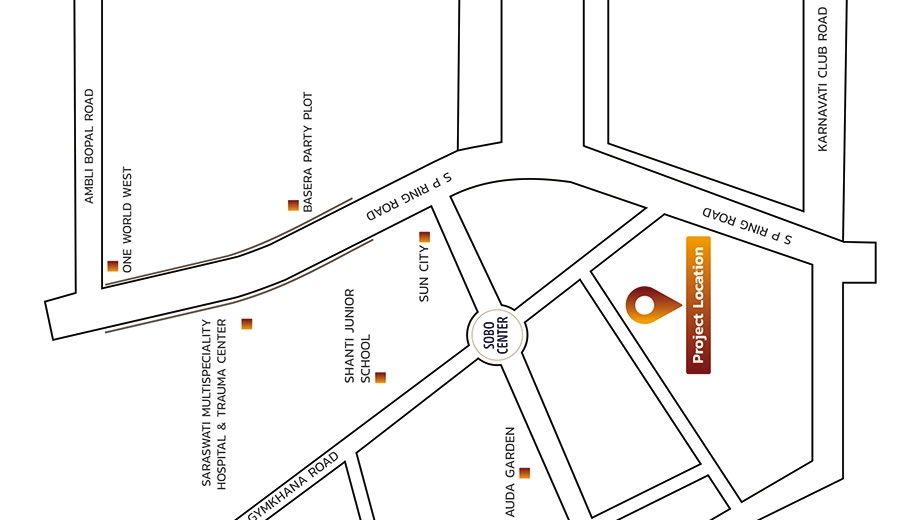Location of Savera Shristi - Image 401798
