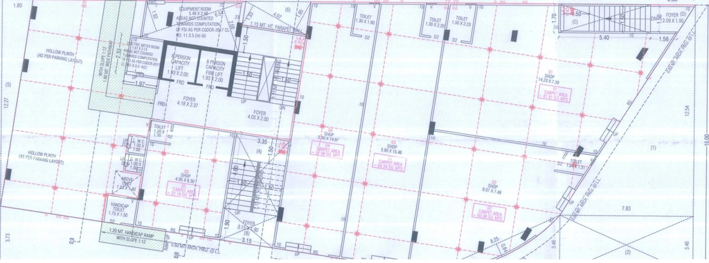 Floor Plan of Commercial Shantam 3 in Navrangpura, Ahmedabad - Image 401846