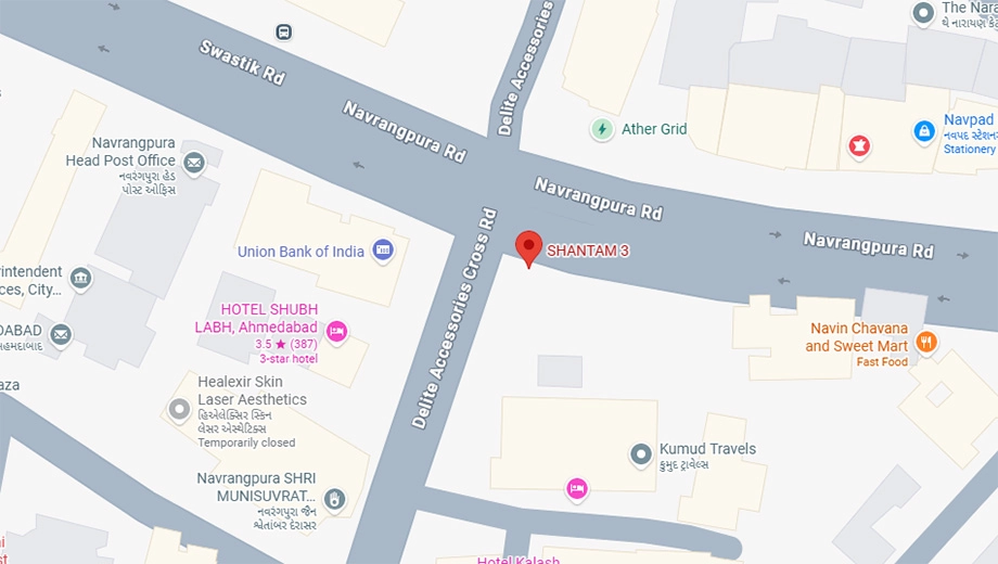 Location of Commercial Shantam 3 in Navrangpura, Ahmedabad - Image 401845