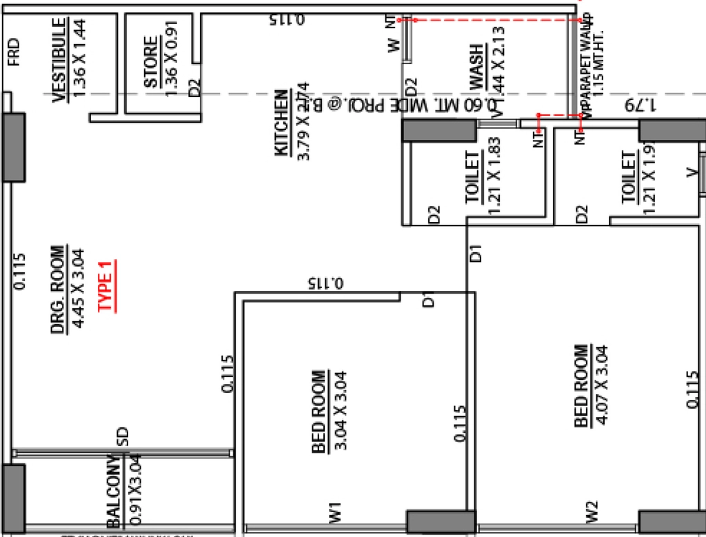 2 BHK Flat in Shanti Shikshapatri Shlok in Kanbha, Ahmedabad - Image 917502