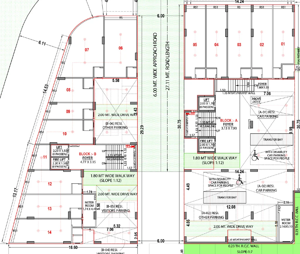 Floor Plan of Commercial Shanti Shikshapatri Shlok in Kanbha, Ahmedabad - Image 401864